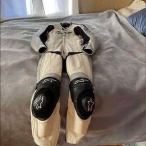 Alpinestar white perforated race suit